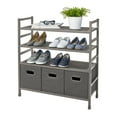 thumbnail image 1 of neatfreak 4-Tier Stackable Metal Storage Rack with Fabric Bins, 1 of 4
