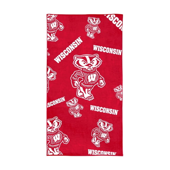Logo Brands Wisconsin Badgers 38"x72" Beach Towel