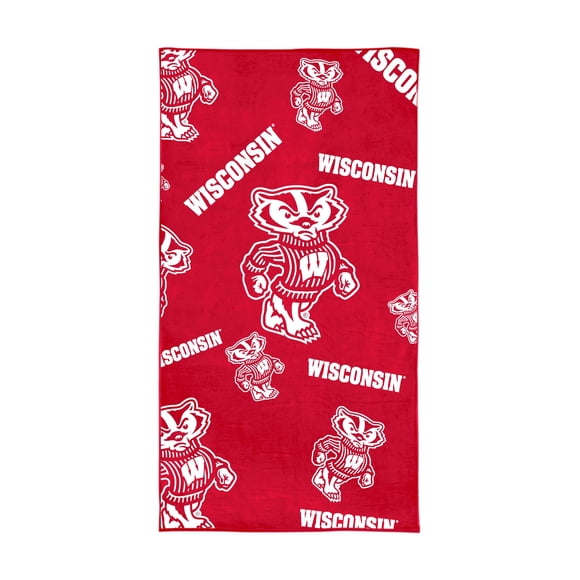 Logo Brands Wisconsin Badgers 38"x72" Beach Towel
