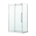 thumbnail image 1 of OVE Decors Bel Soft Close 48" W x 32" D x 78-3/4" H  Corner Shower with Sliding Door, Side Panel & Base, 1 of 9
