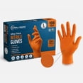 thumbnail image 1 of Simpli-Magic Industrial Orange Nitrile Gloves, 100-Count, 1 of 8
