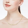 thumbnail image 3 of Diamond Paperclip Necklace in 14K Yellow Gold, 3 of 3