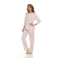 thumbnail image 1 of Flora Nikrooz 2 Piece 3/4 Sleeve Henley PJ Set, 1 of 10