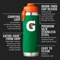 thumbnail image 3 of Gatorade 26oz. Stainless Steel Insulated Water Bottle, 2 pack, 3 of 8