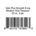 thumbnail image 1 of Velo Plus Smooth 9 mg Modern Oral Tobacco, 20 ct., 5 pk., 1 of 1