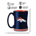 thumbnail image 3 of Logo Brands Denver Broncos 14oz Relief Mug Set, 3 of 5