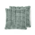 thumbnail image 1 of Member's Mark 2-Pack Ruched Faux Fur Decorative Pillows, 22" x 22", 1 of 5