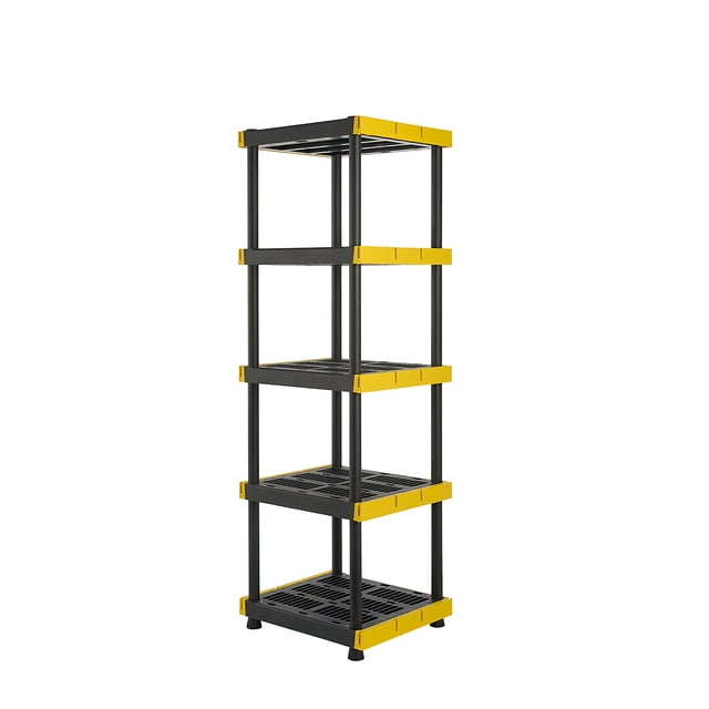 Member's Mark 5-Tier Heavy-Duty Plastic Shelf, 24"W x 20"D x 72"H