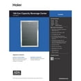 thumbnail image 10 of Haier 150-Can Capacity Stainless Steel Beverage Center, 10 of 10