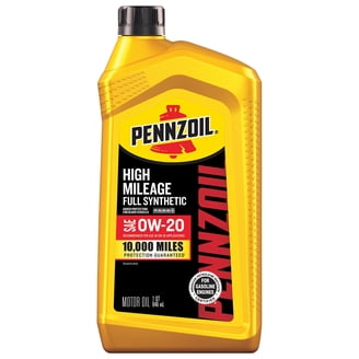 Pennzoil Full Synthetic 0W-20 Motor Oil 6 Pack/1 Quart Bottles