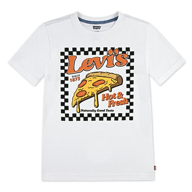T-Shirt Levi's Unisexe 14 Ans - Logo Graphique Bleu Coton - Neuf Étiquette