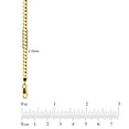 thumbnail image 3 of Curb Chain Necklace in Solid 14K Gold, 3 of 3