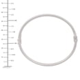 thumbnail image 6 of Italian Diamond Cut Satin Finish Matte Bangle in Sterling Silver, 6 of 8
