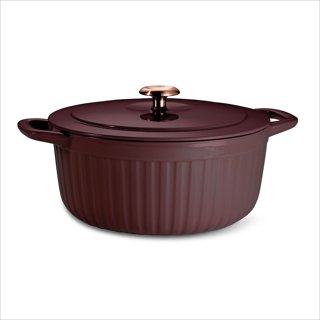 Tramontina 7-Qt Fluted Enameled Cast Iron Dutch Oven