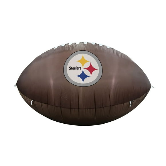 Logo Brands Pittsburgh Steelers Pre-Lit 10'x6' Inflatable Football
