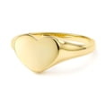 thumbnail image 2 of Signet Heart Shape Ring in 14K Yellow Gold, 2 of 5