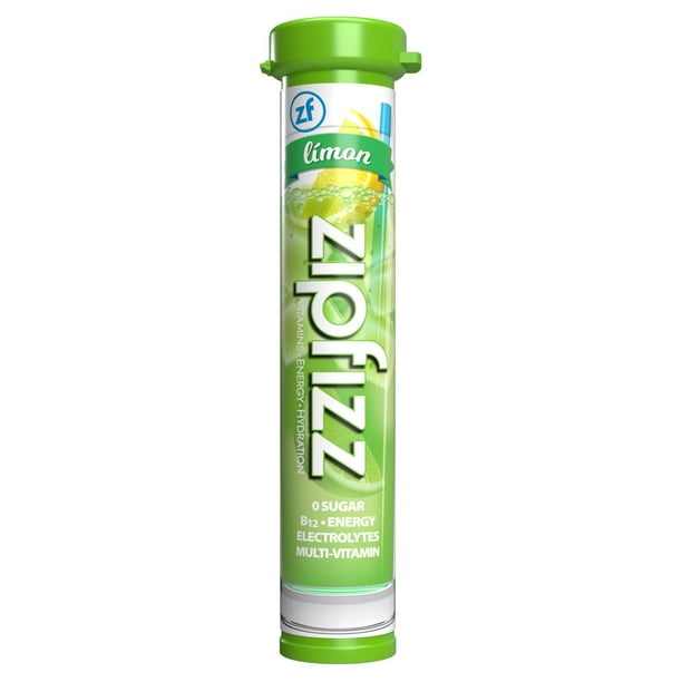 Zipfizz Energy Multi-Vitamin Hydration Drink Mix, Limon, 20 ct