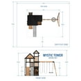 thumbnail image 17 of Backyard Discovery Mystic Tower Cedar Swing Set, 17 of 18
