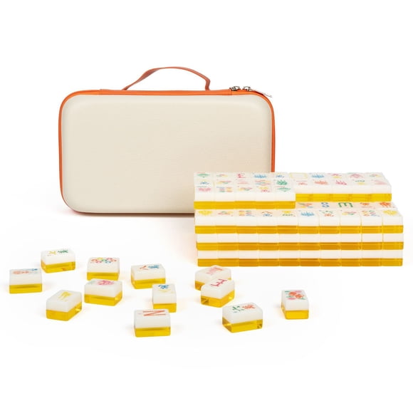 Maison Lude Mahjong Tiles - Cirquejong, 160 Tiles + Carrying Case