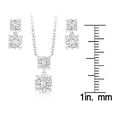 thumbnail image 5 of Lab White Sapphire Pendant and Earring Set in Sterling Silver, 5 of 9