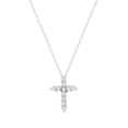 thumbnail image 3 of 0.50 CT.T.W. Lab Created Round Cut Diamond Cross in 14K Gold, 3 of 4