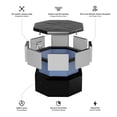 thumbnail image 6 of Wave Como 6 Person Octagonal Eco Foam Spa, 6 of 13