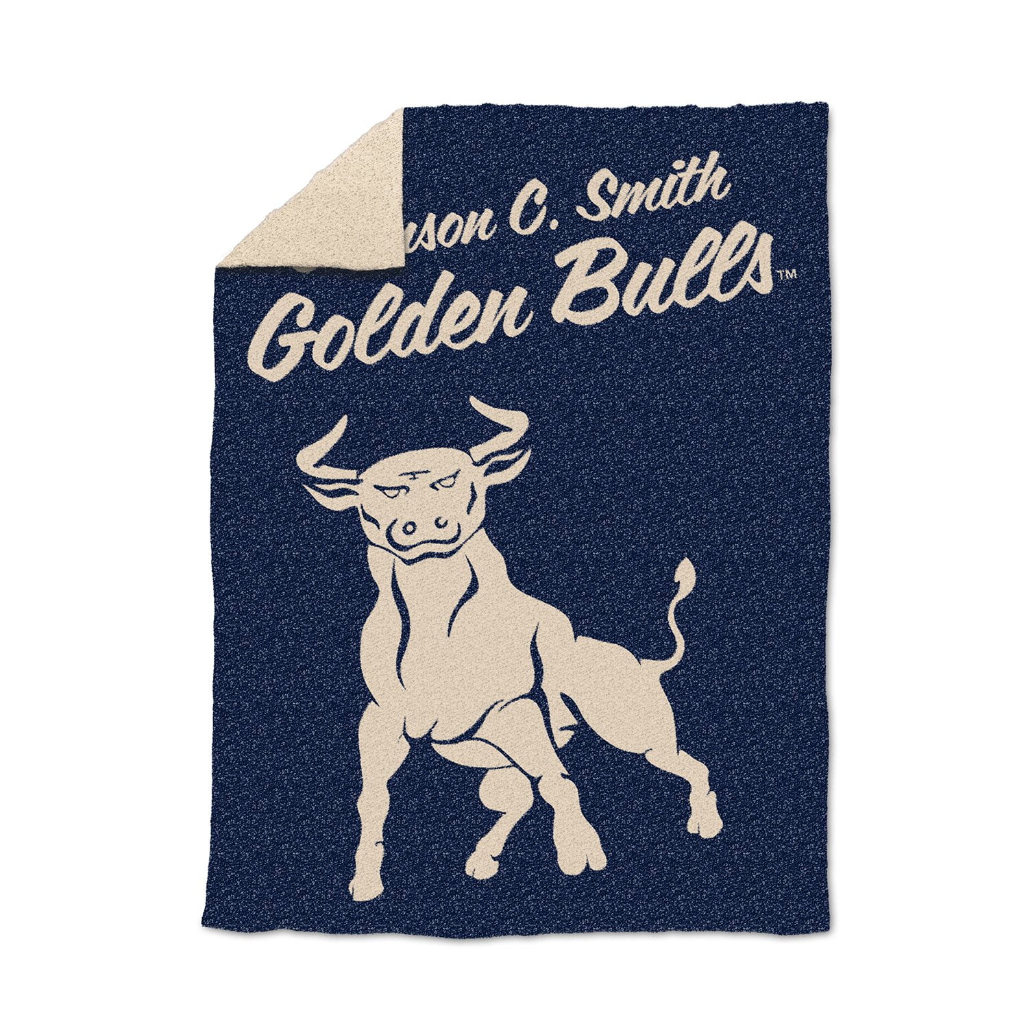 Logo Brands Johnson C Smith Golden Bulls Luxe Dreams Throw, 60" x 80 ...