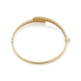 thumbnail image 3 of Twist Bypass Bangle Bracelet in 14K Gold, 3 of 5