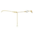thumbnail image 3 of Freshwater Rice 8-9mm Pearl Station Necklace in 14K Gold, 3 of 6