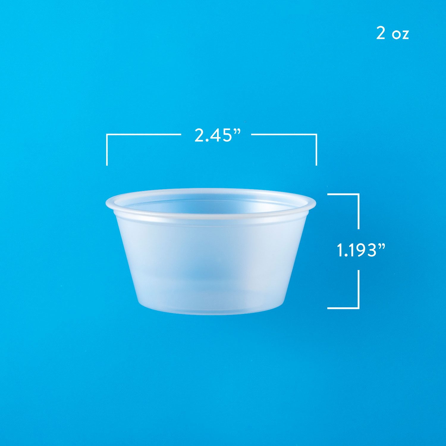 Member's Mark Translucent Portion Cups 2 fl. oz., 2500 ct.