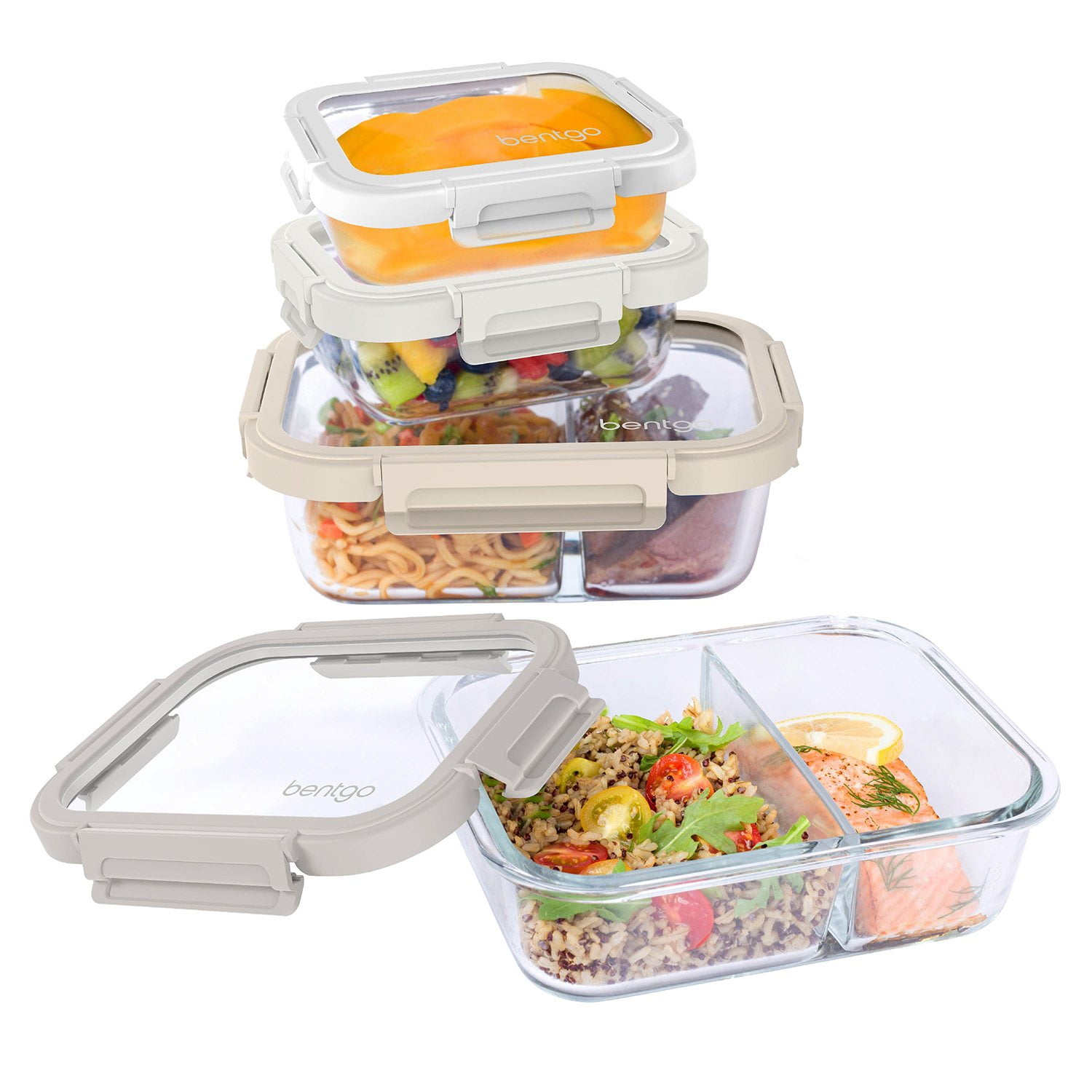 Bentgo 8-Piece Leak-Proof Glass Meal Prep Set (Assorted Colors