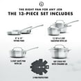 thumbnail image 5 of GreenPan GP5 10-Piece Stainless Steel Cookware Set, 5 of 9