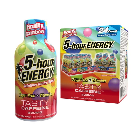 5-hour ENERGY Shot, Fruity Rainbow, 1.93 fl. oz., 24 pk.