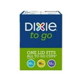 thumbnail image 1 of Dixie To Go Black Hot Cup Lids, 12-20 fl. oz., 500 ct., 1 of 4