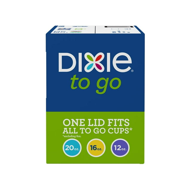 Dixie To Go Black Hot Cup Lids, 12-20 fl. oz., 500 ct.