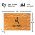 thumbnail image 3 of Logo Brands Wyoming Cowboys Coir Outdoor Mat, 3 of 3