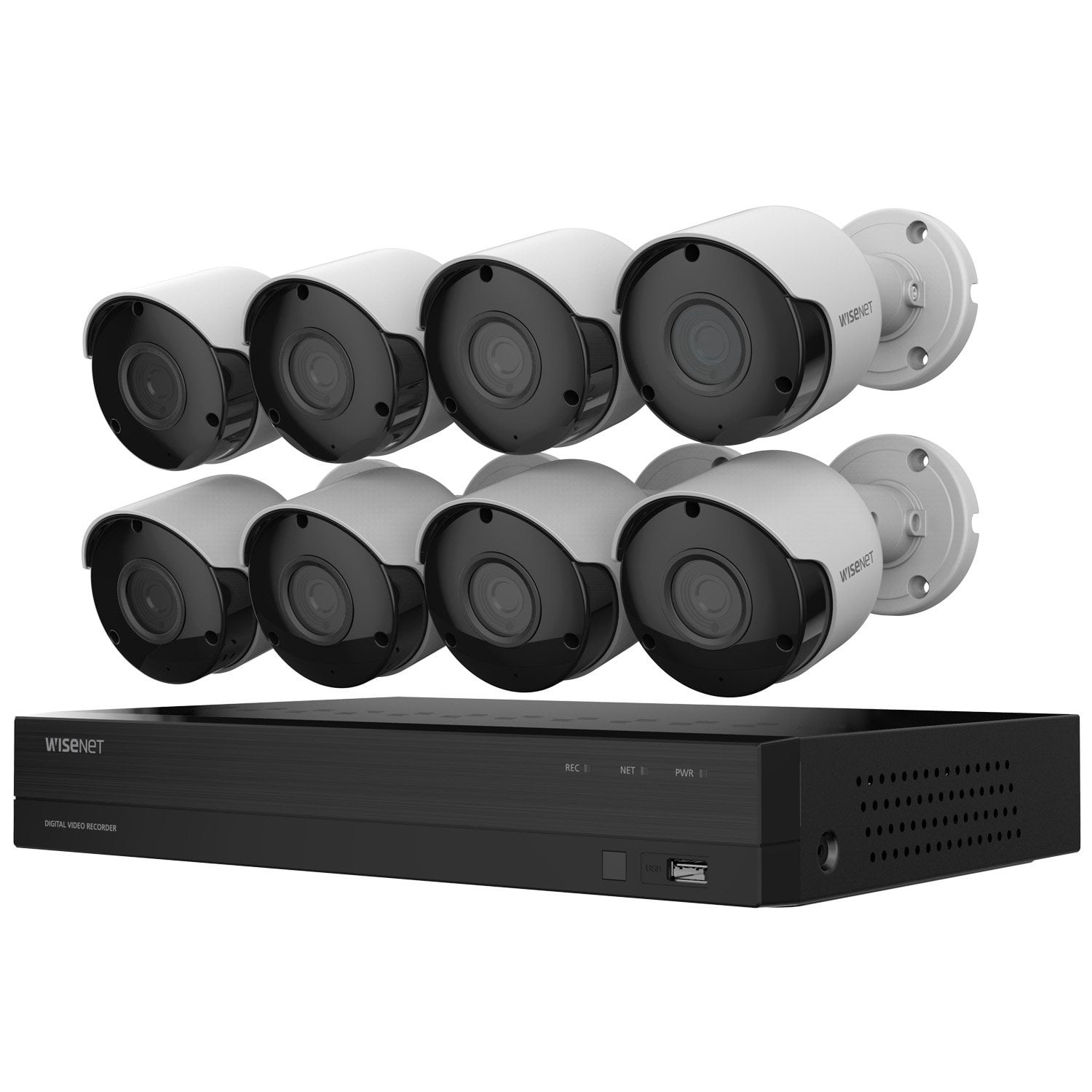 Wisenet-8 Channel DVR Surveillance System with 1TB Hard Drive, 8