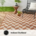 thumbnail image 6 of Nicole Miller New York Patio Country Calla Contemporary Herringbone Indoor/Outdoor Area Rug, 6 of 9