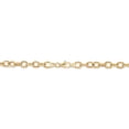 thumbnail image 3 of Ribbed Rolo Link Bracelet in 14K Yellow Gold, 3 of 4