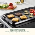 thumbnail image 4 of Cuisinart FusionXtra+ Ceramic Nonstick Tri-Ply Stainless Double Burner Griddle 19.5" x 12.5", 4 of 8