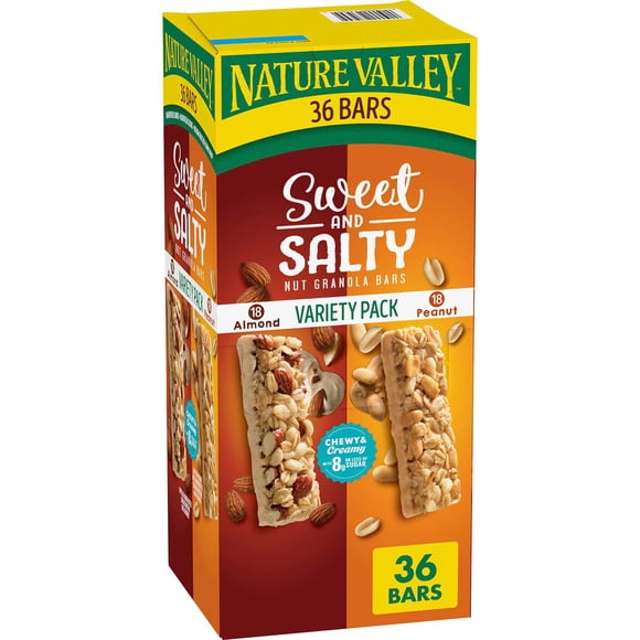 Nature Valley Sweet and Salty Granola Bars, Variety Pack, 36 ct.
