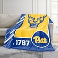 thumbnail image 2 of Logo Brands Pittsburgh Panthers 60"x70" Super Plush Blanket, 2 of 6