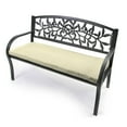 thumbnail image 4 of Sunbrella 48" x 18" Rectangular Knife Edge Outdoor Settee Swing Bench Cushion with Ties, Choose Color, 4 of 7