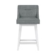 thumbnail image 12 of HH2 Home Upholstered Tapered Back Wood Adjustable Height Swivel Bar Stool, 12 of 19