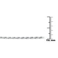thumbnail image 4 of 2.5mm Italian Sterling Silver Diamond Cut Rope Chain, 4 of 7