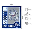 thumbnail image 3 of Logo Brands Tougaloo Bulldogs 60"x70" Super Plush Blanket, 3 of 6