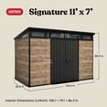 thumbnail image 4 of Keter 11' x 7' Signature Collection Resin Outdoor Shed, 4 of 21