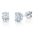 thumbnail image 5 of Fancy Cut Lab Created White Sapphire 4 Pair Earring Set in Sterling Silver, 5 of 16