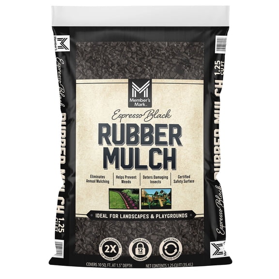 Member's Mark Rubber Mulch, 1.25 cu. ft.