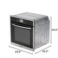 thumbnail image 2 of Hamilton Beach, 24" Front Control Range, Built-in Elecetric Wall Oven, Stainless Steel, 2 of 6